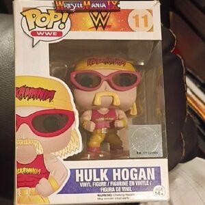 WWE Pop! Hulk Hogan Figure with Red and Yellow Gear Wrestle Mania 9